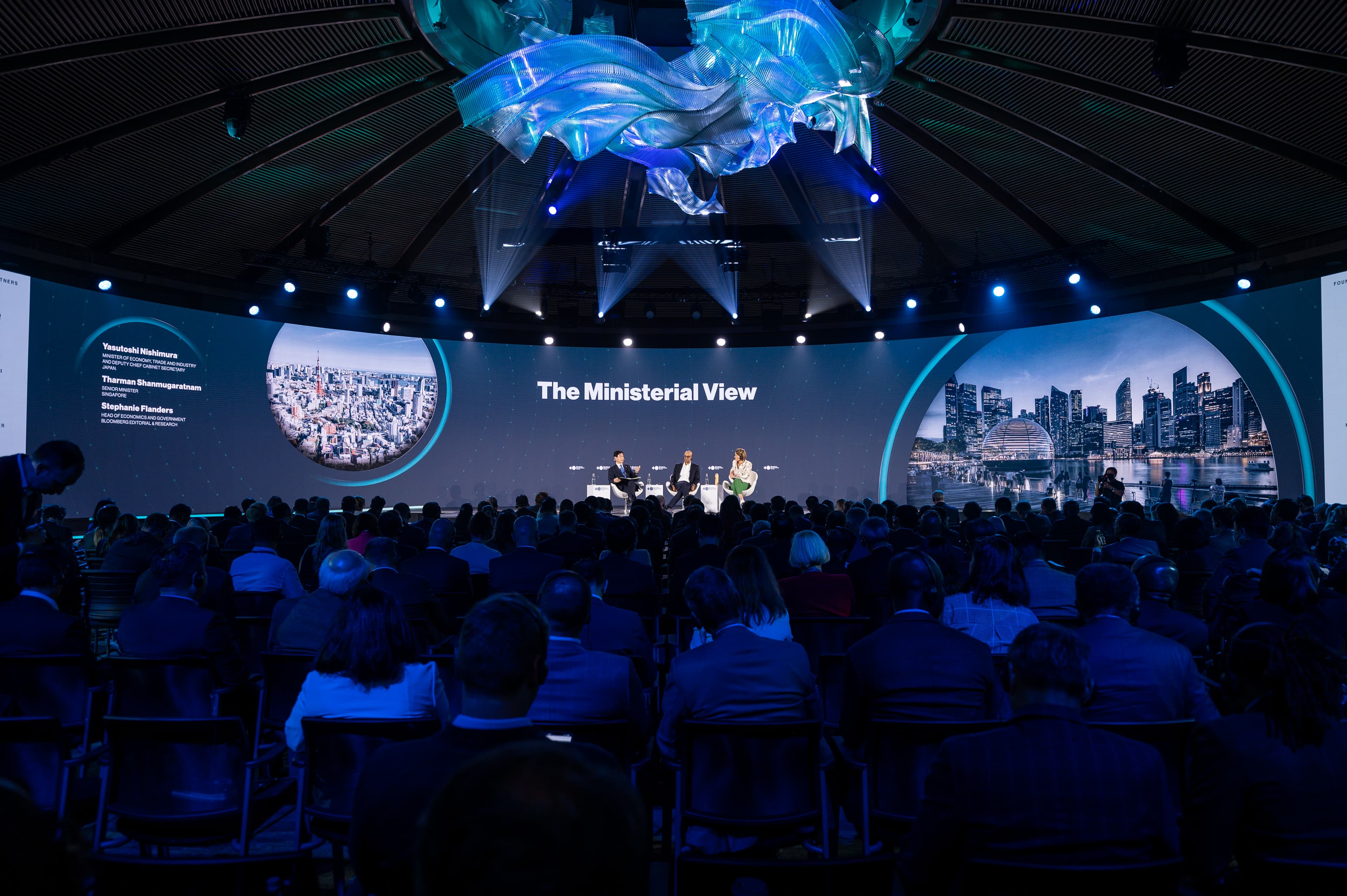 If invited, will Shanmugam And Tan See Leng Attend Bloomberg's New Economy Forum?