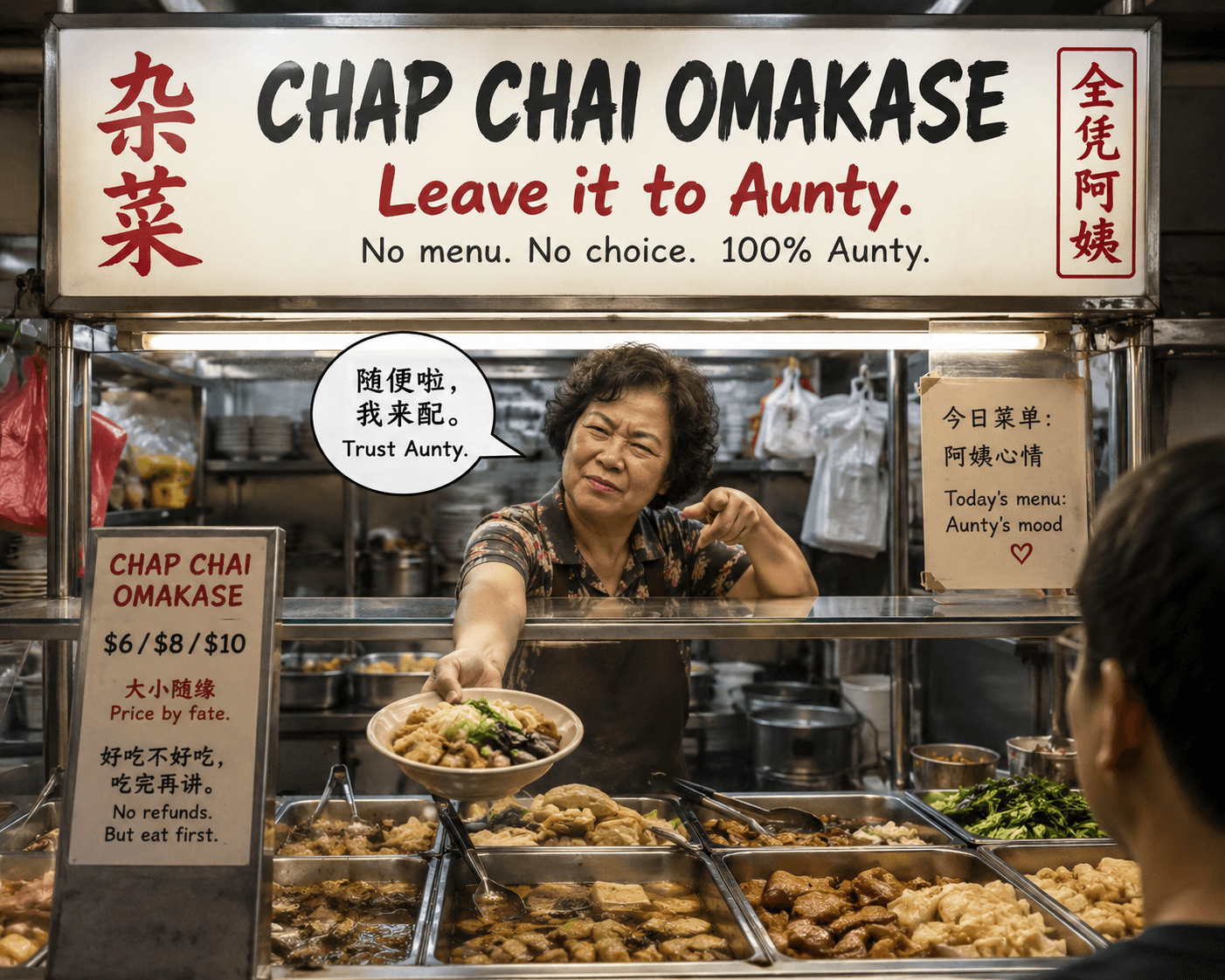 Chap Chye Png Stall Introduces $68 Omakase Experience