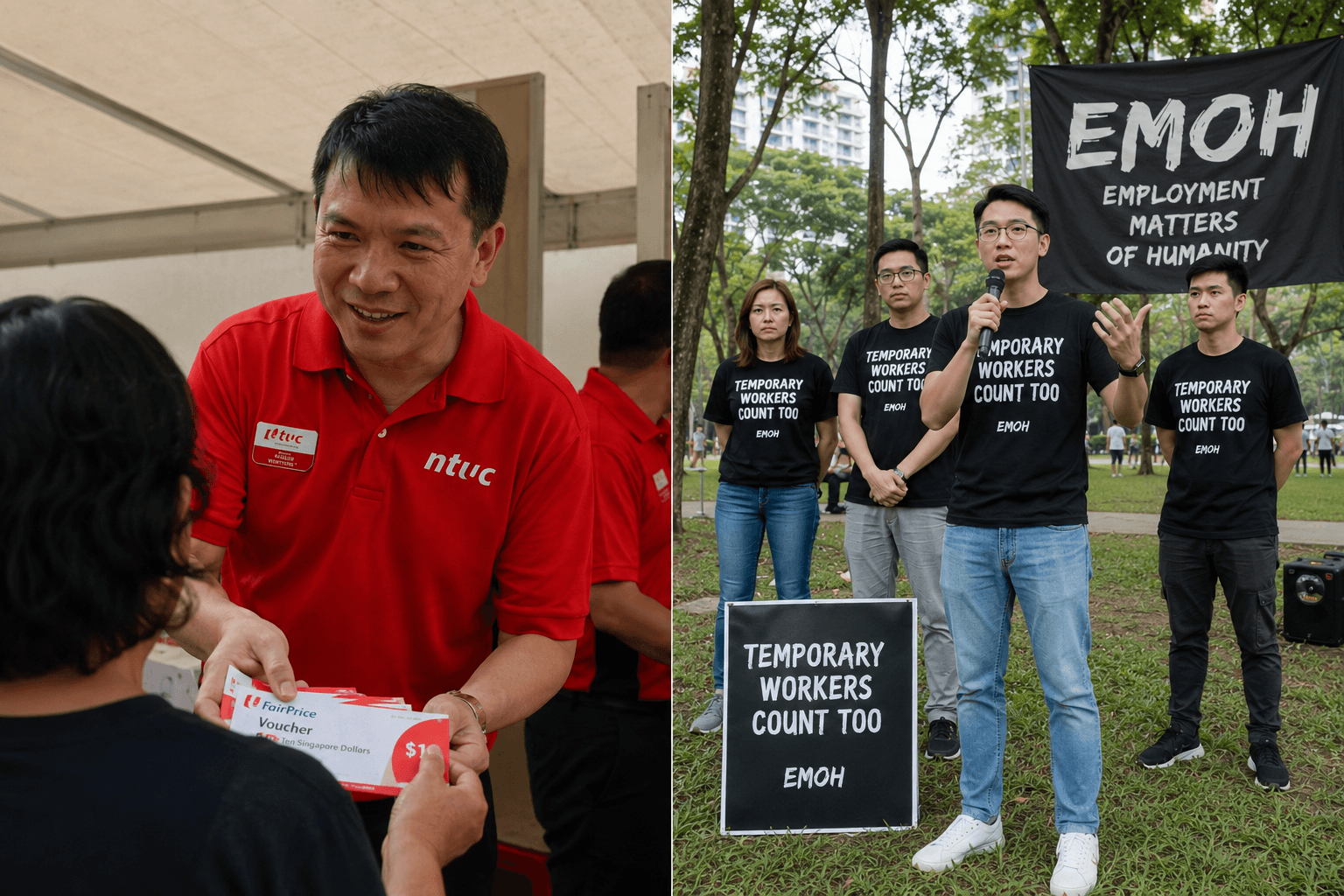 NTUC Solves Worker Crisis By Doing Stuff; Advocacy Groups Solve Crisis By Thoroughly Describing Crisis