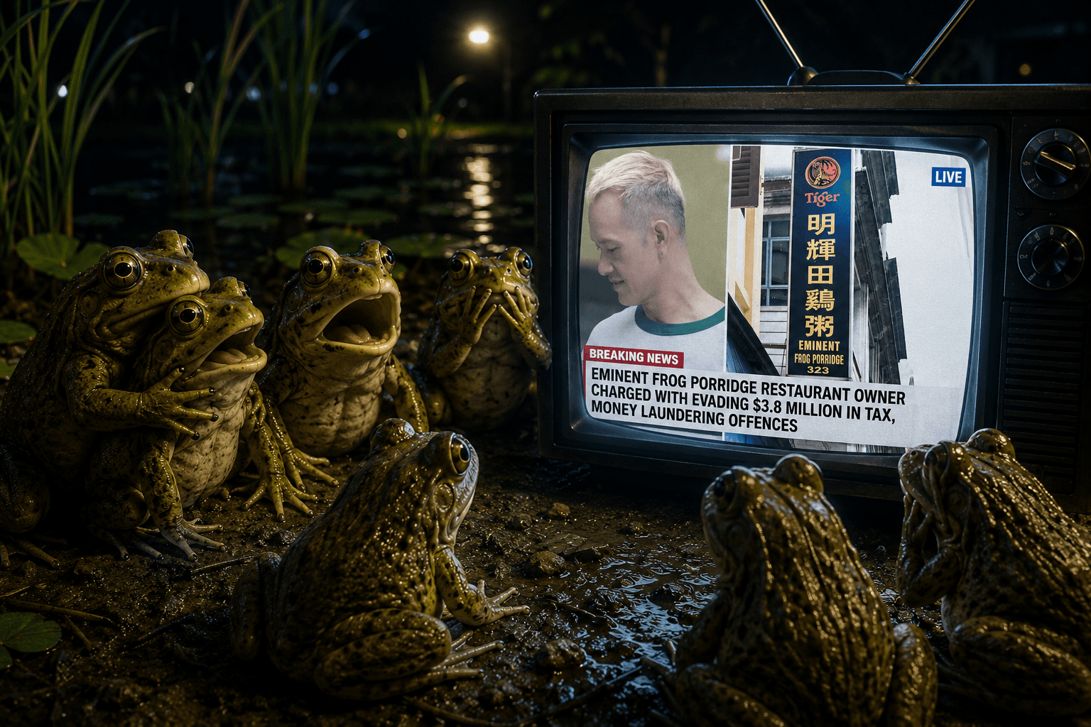 GST Evasion: Frogs Stunned To Learn Old Friend's Turn To Be Cooked